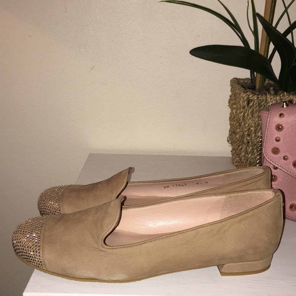 Stuart Weitzman new studded suede loafers - Picture 4 of 8